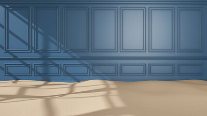 Room interior with Wall Background. 3D rendering ,3D illustration	
