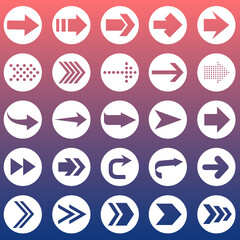 Arrow icon big set. Arrow collection. Vector illustration EPS 10.