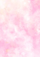 夢かわいいピンクの水彩テクスチャ背景