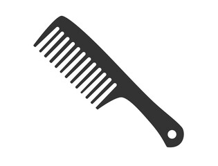Simple black comb icon tun