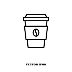 coffee cup vector icon