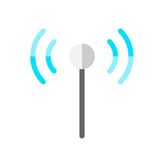 Antenna , Wireless Network flat icon.