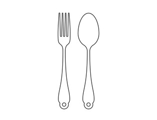 ery unique fork and spoon