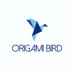 origami bird logo exclusive design inspiration 