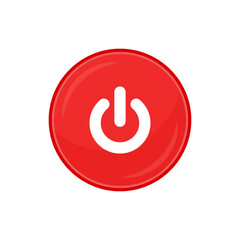 Shutdown symbol vector. Shutdown sign.