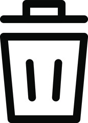 trash icon vector illustration for your website or mobile app