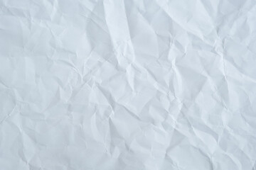 Texture of white recycle crumpled paper, copy space for text.