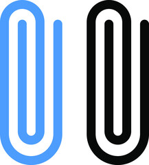 Paper clip line icon vector illustration