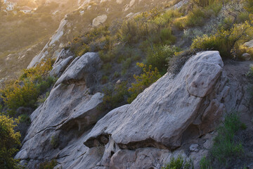 Hiking on the Franklin trail in Carpinteria California