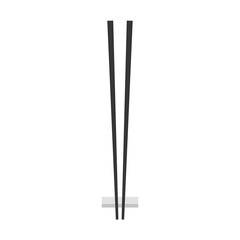 Chopsticks vector. Chopsticks on white background. 
