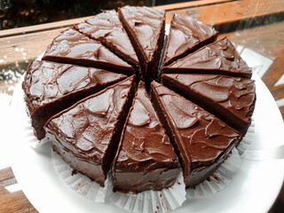 Chocolate cake slice for sell