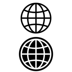 Planet Earth, icon, vector, symbol.