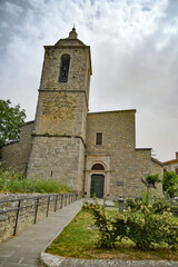 Fototapeta na wymiar A medieval church in Agnone, an old town in the Molise region in Italy.