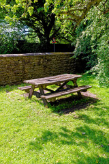 Picnic area - benches and table - Beamish, United Kingdom