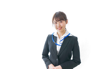 笑顔のビジネスパーソン・受付嬢