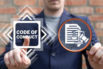 Concept of code of conduct.