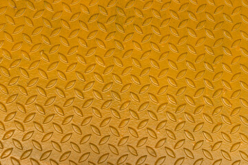 Metal floor plate pattern yellow