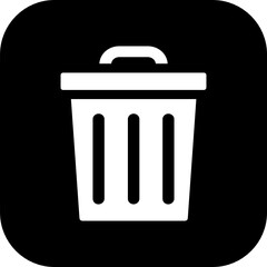 trash can icon vector