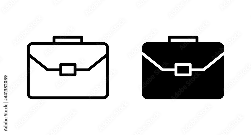 Poster briefcase icon vector for computer, web and mobile app