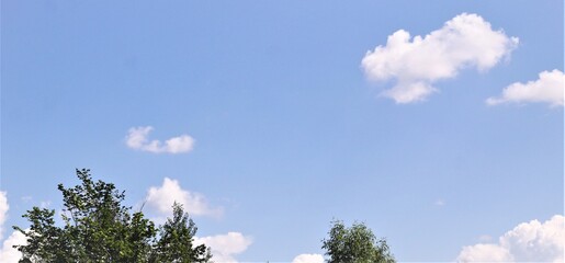 blue sky and clouds landscape