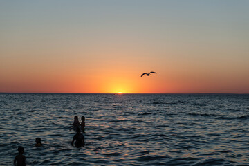 Fototapeta premium sunset on the beach