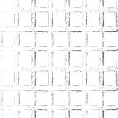 Rough, irregular texture composed of monochrome geometric elements. Overlay distressed grunge background. Abstract vector illustration. Isolated on white background. EPS10