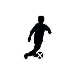 Fototapeta na wymiar silhouette of a player