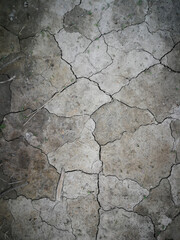Background with dry ground with cracks
