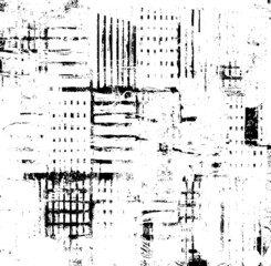 Rough black and white texture vector. Distressed overlay texture. Grunge background. Abstract textured effect. Vector Illustration. Black isolated on white background. EPS10