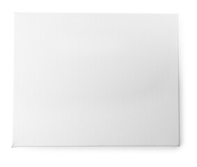 Blank canvas isolated on white. Mockup for design