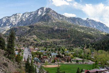 Fototapeta na wymiar Ouray, Colorado mountain town