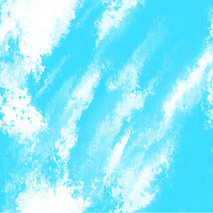 Abstract cyan watercolor on white background. Royalty high-quality free stock of hand-painted watercolor illustration. Cyan watercolor background for textures backgrounds and web banners design