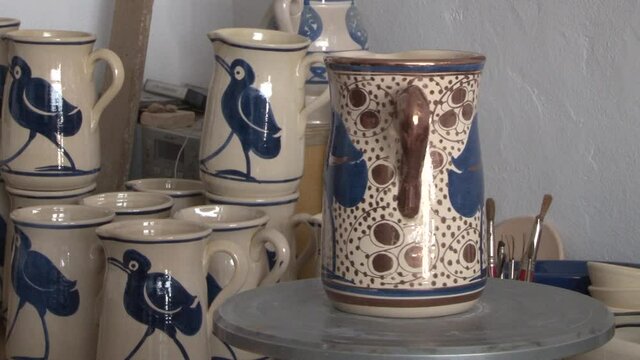 Process of making a ceramic piece.