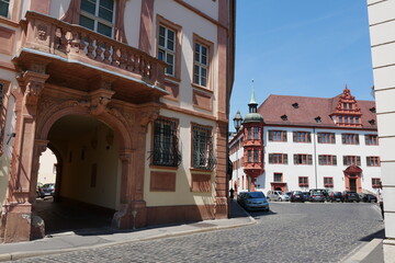 Fototapeta na wymiar Herrnstraße in Würzburg