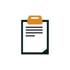 notebook icon on a white background, vector illustration