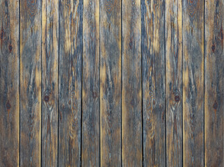 Fototapeta premium Wooden background. Pine planks background vertically.