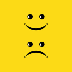 Fototapeta premium Smilies, emoji sign icon. Vector illustration eps 10