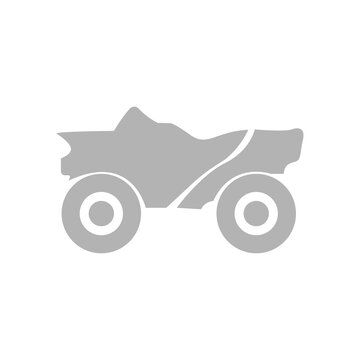 ATV icon on a white background, vector illustration