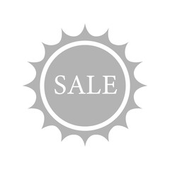 Summer sale icon on a white background, vector illustration