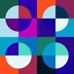 
Abstract geometric abstract pattern and beautiful color palette with simple shapes Simple geometric pattern composition and best use in web design, business template design.eps