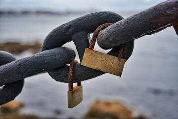 padlock and chain