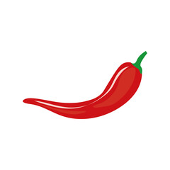 Hot pepper, chili sign icon. Vector illustration eps 10
