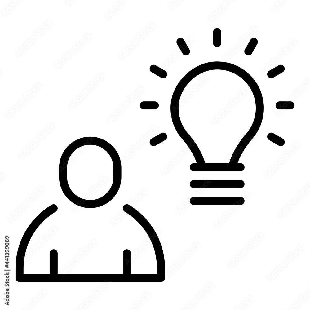 Poster late work idea icon. outline late work idea vector icon for web design isolated on white background