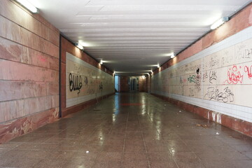 underpass at the train station