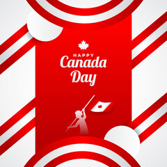 Canada Independence Day Background Design