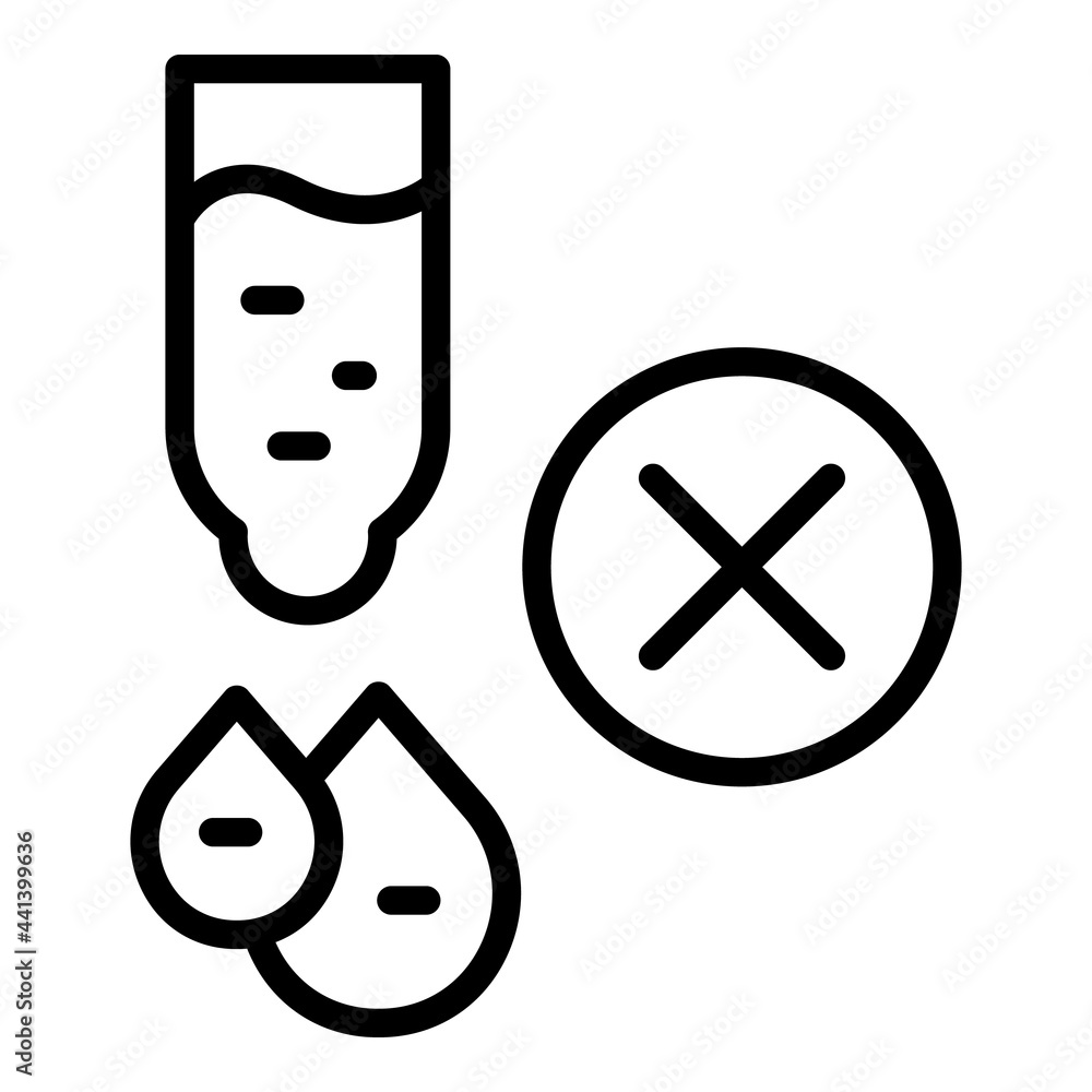Aufkleber regulated products dropper icon. outline regulated products dropper vector icon for web design isola