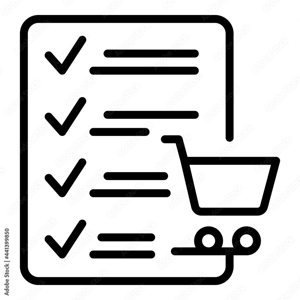 Poster regulated products paper icon. outline regulated products paper vector icon for web design isolated 