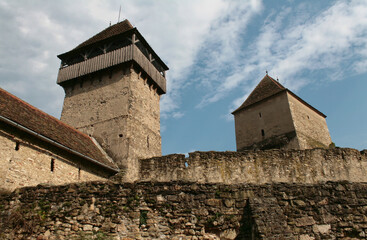 Sredniowieczny zamek w wiosce Biertan w Rumunii