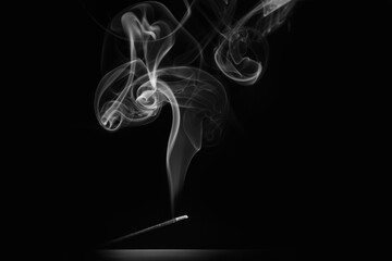 smoke effect on black background