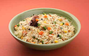 vegetable pulao ,Indian Vegetable Pulav or Biryani made using Basmati Rice